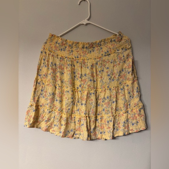 Hippie Rose Dresses & Skirts - Hippie Rose Yellow Skater Mini Skirt Pleated Casual